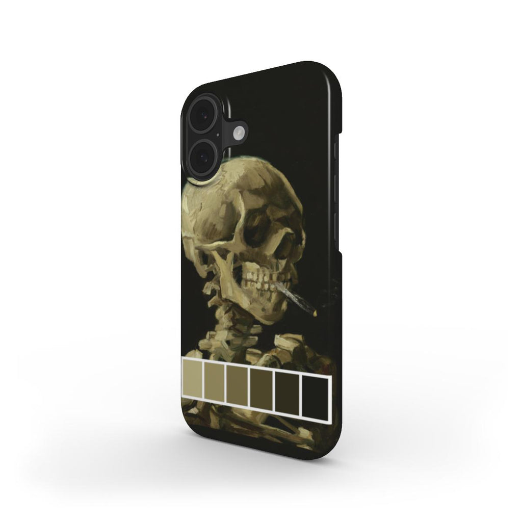 Head of a Skeleton with a Burning Cigarette - Slim Case