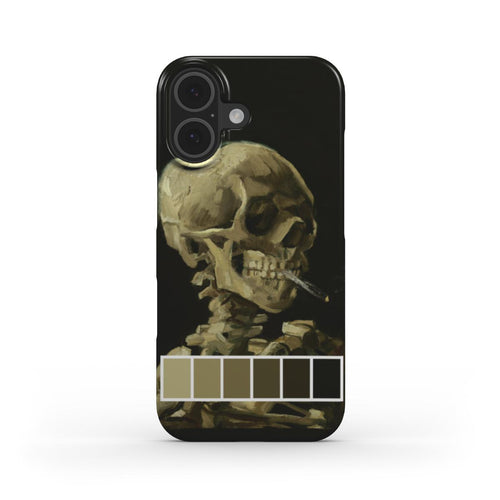 Head of a Skeleton with a Burning Cigarette - Slim Case